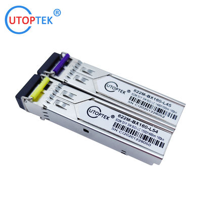 622M STM-4 SMF Bidi LC 160km 1490/1550nm SFP module optical Transceiver DDM for ZTE/Cisco/Huawei/HPE/Aruba/Mikrotik