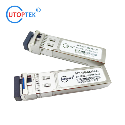 Utoptek 10G LC BIDI 40km Tx1270 Rx1330 Fiber Optical SFP Transceiver Module