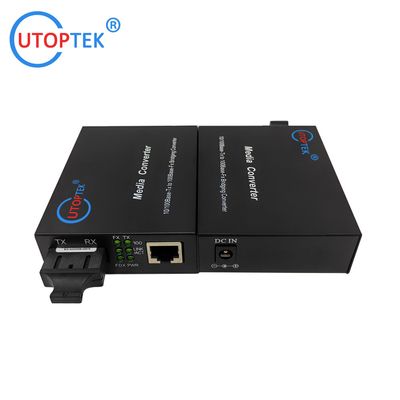 10/100Mbps MultiMode dual SC 850nm 550m Ethernet to Fiber optical Media Converter China factory