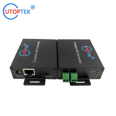 UT-1E2W-S/M Utoptek IP Ethernet over 2wire extender,Coaxial-LAN EOC Converter for outdoor/indoor/elevator IP camera