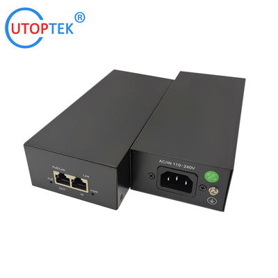 10/100/1000/2500Mbps 90W Gigabit 2.5G Standard POE Injector 802.3af/at/bt PoE data & power:100meters for Cameras wireless AP
