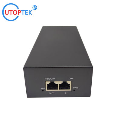 10/100/1000/2500Mbps 90W Gigabit 2.5G Standard POE Injector 802.3af/at/bt PoE data & power:100meters for Cameras wireless AP