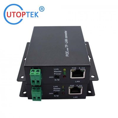 UT-1EP2W-S/M POE POC EOC IP Ethernet over 2wire extender Converter 500meters for outdoor/indoor/elevator IP camera