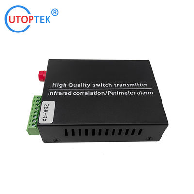 2Ch Dry Contact Closure Bidirectional over fiber optical Converter for alarm system Infrared radiation
