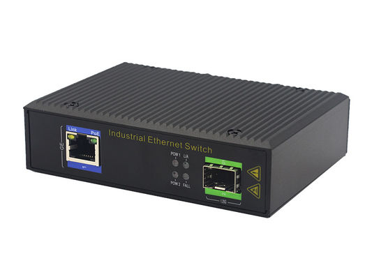 UT11FP-SFP unmanaged industrial 1x10/100Base-Tx POE+ 1x100M-Fx SFP ethernet switch DIN Rail